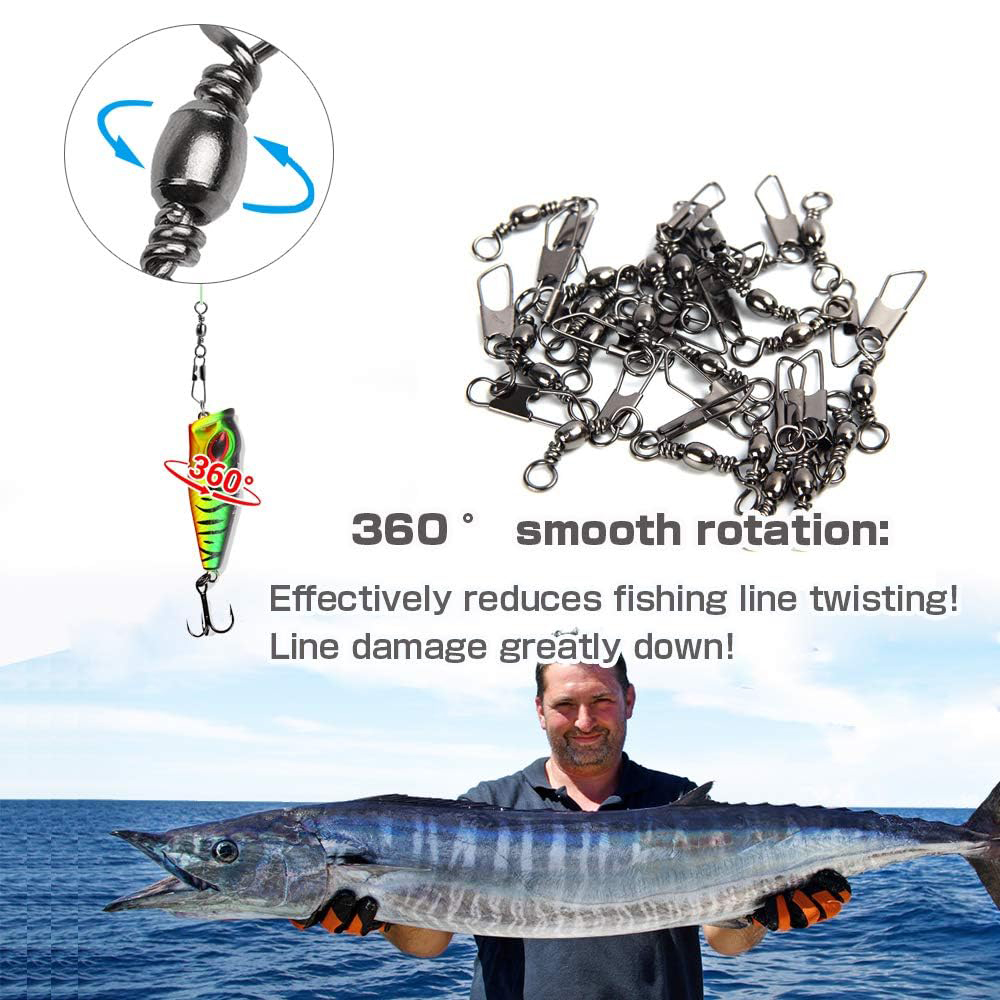 50Pcs Stainless Steel Snap Swi - огляд і ціна Saltwater Line