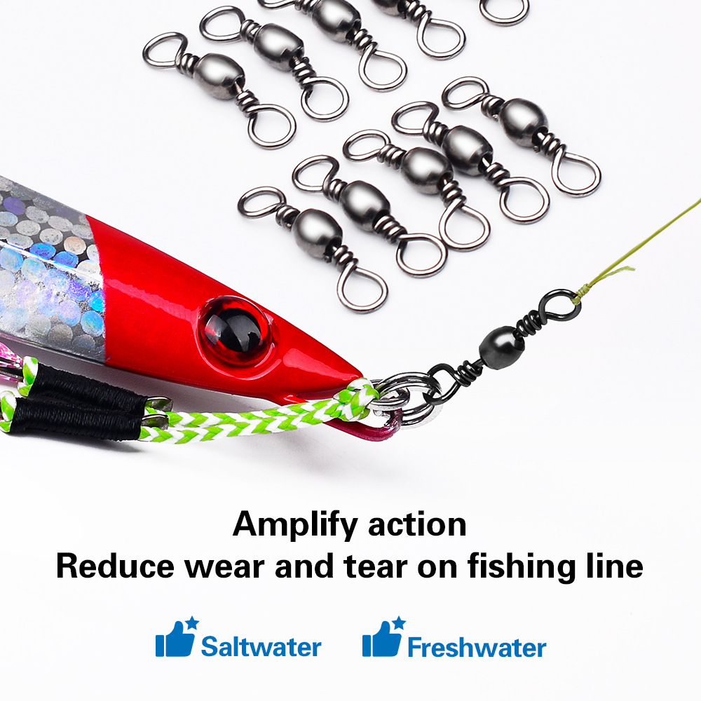 100Pcs Fishing Swivels Connect - огляд і ціна Saltwater Line