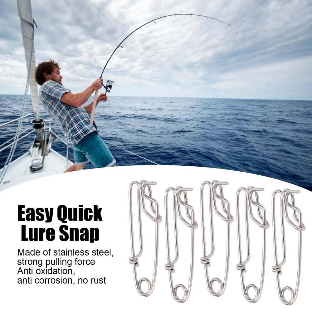 5PCS Durable Stainless Steel L - огляд і ціна Saltwater Line