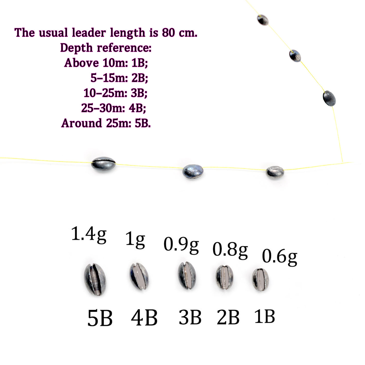 Multi Size Taper Metal Sinkers - огляд і ціна Freshwater Line