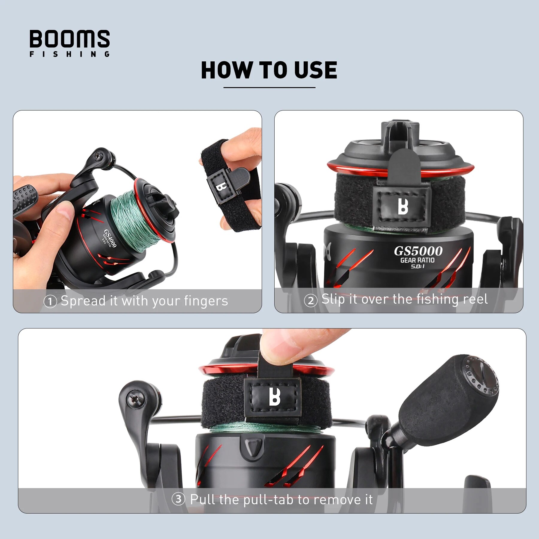 Booms Fishing SB1 4Pcs Spinnin - огляд і ціна Fishing Line Spool